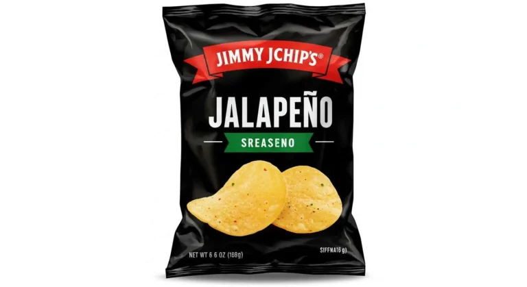 Jalapeño Jimmy Chips from Jimmy John's snack menu, spicy potato chips, 290 cal, $1.99, bold side crunch.